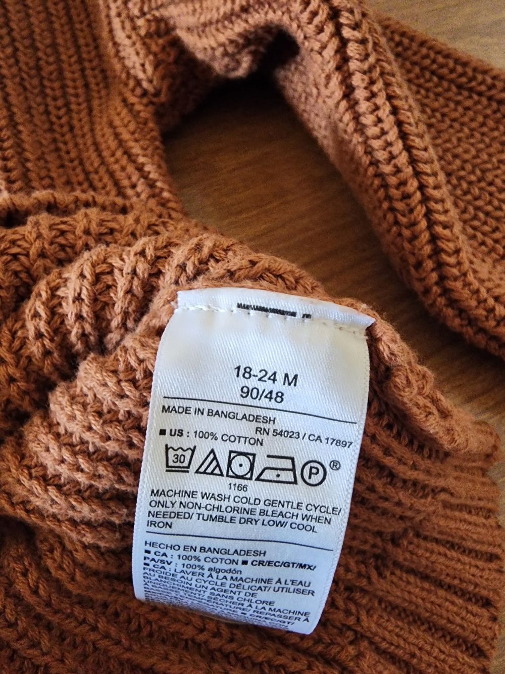 Old Navy Pumpkin Script Knit Sweater - Rust - Picture 4 of 5